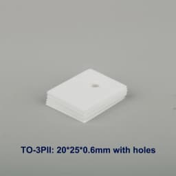 10Pcs TO-220/3P/3PL/3PII Aluminium Oxideceramic Plate Triode Insulating Gasket