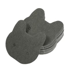 50xCat Ear Stud Display Cards Kraft Paper Earring Card Earrings Packaging Card Paper DIY Blank Jewelry Card Tags Holder