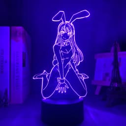 3d Anime Lamp Mai Sakurajima Figure Nightlight for Kids Bedroom Decor Night Light Birthday Gift Bunny Girl Manga Led Light