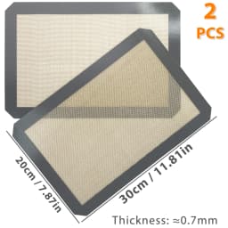 1PC, 2PCS Silicone Baking Mats for Oven, 2 Sizes 30/42cm, Non Stick & Heat Resistant Bakeware Sheets, for Cookie, Macaron, Bread