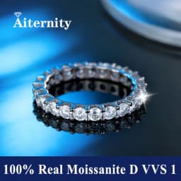 Moissanite Ring S925 Silver D Clarity Gold Plating Pass The Diamond Tester Gift GRA Certificate Twist Arm Double End Open Ring