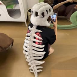 Large Size Huge Dinosaur Skeleton Plush Toys for Sleeping Cushion Anime Game Gift Creative Cosplay Props Halloween Costume Gift
