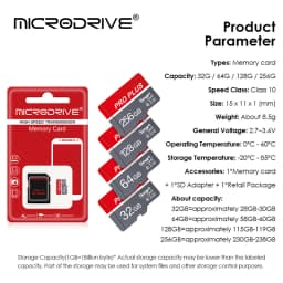 Class 10 U3 Micro TF SD Card 128GB 64GB 32GB 16GB 8G 4GB Memory Card Flash Support Mobile Phones UAV Etc Card Reader