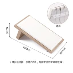 Champagne White Display Case Necklace Rack High-End Jade Jewelry Display Props Counter Display Crystal Exhibition Stand