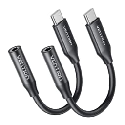 [2Pcs] Vention USB Type C to 3.5mm Jack Earphone Adapter Headphone USB C Cable Audio Adapter with DAC For iPhone 17 16 15 Xiaomi