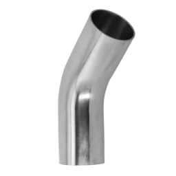Elbow 45° Degree Bend Exhaust Pipe Versatile Stainless Steel Polished 19-51mm Automotive Exhaust Pipe Connection Fittings