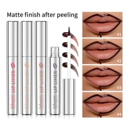 Magic Peel Off Lip Cosmetic Matte Lip Liner Pencil Long Lasting Waterproof Smudge Proof Transfer Proof Peel Off Lip Stain Tattoo