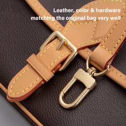 CRAZYSMITH Genuine Leather Bag Strap Replacement For LV Diane Bag Crossbody Handbag Adjustable Shoulder Belts DIY Accessories
