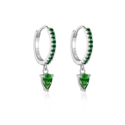 DPLAOPA 100% 925 Sterling Silver Water Drop Color Zircon Hoop Earrings 2024 Simple Advanced Fine Gift Jewelry For Women