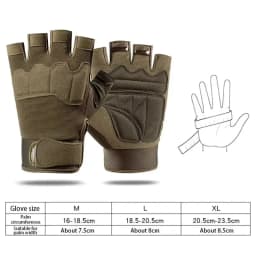 Unisex Half Finger Cycling Training Gloves Non-Slip Wear-Resistant Tactical Fitness Sports Outdoor Gloves for Men And Women