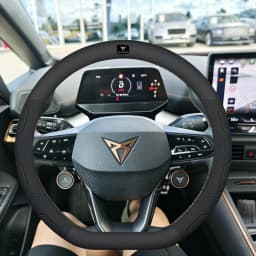 Car Breathable Anti-Slip Suede Leather Steering Wheel Cover For Cupra Formentor Terramar Tavascan Ateca Born Leon ST IBIZA Raval