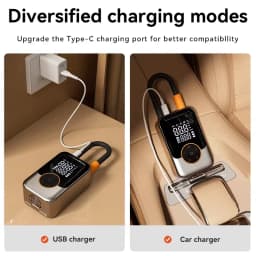 Cordless Car Tire Inflator Portable Air Compressor, 150 PSI Air Pump with Pressure Gauge, for Bicycle Bikes Motorcycles Balls