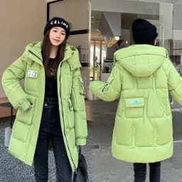 2026 New Women's Jacket Winter Parka Down Cotton Jackets Casual Long Coat Loose Thick Warm Hooded Parkas Waterproof Outwear
