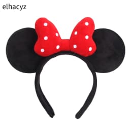 2026 New Cartoon Big Size Classic DOT Sequin Bow Headband For Women Party Girl Hairband Festival Park Trip DIY Hair Accessories
