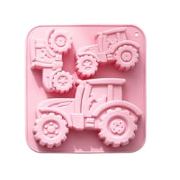 3-Cavity Tractor-Shaped Silicone Mold of Different Sizes Chocolate Jelly Ice Cube Cake Mold High Temperature Resistant