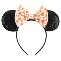 Cute Women Mouse Ears Leopard Print Headbands for Girls Baby Women Sequins 5"Bows Hair Accessories Adults Hairbands Kids Gift
