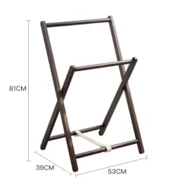 Japanese Style Solid Wood Clothes Hanger Creative Bedroom Bedside Pants Rack Attractive Clothes Storage Folding Stand Hat Shelf