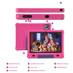 Android Tablet for Kids 10.1 Inch Octa-Core with Case, 64GB 1TB Expandable for Toddler Children, Parental Control, Dual Camera,