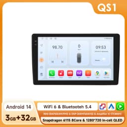 Hizpo 9 inch Multimedia For Citroen C2 C3 2001 2002 2003 - 2010 Android Auto Car Radio Player GPS Navigation Carplay QLED Screen