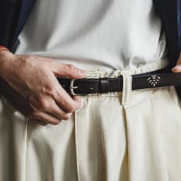 Maden Men's New Retro Black First Layer Cowhide Belt Genuine Leather Versatile Daily Belt Male Solid Color Jeans Waist Strap