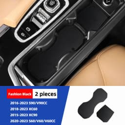 For Volvo XC60 Water Cup Mat S90 XC90 S60 V60 V90CC XC40 Door Slot Mat Water Cup Anti-Skid Mat Interior Modification Products