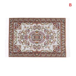 Dollhouse Carpet Turkey Welcome Mat Front Door Woven Rug Floor Carpet Living Room Miniature Accessories For Kids Dolls Coverings