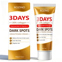 3 Day Pore +Dark Spot Brightening Cream, Containing Collagen, Niacinamide, and Vitamin C, Deeply Moisturizes, Reduces the Appearance of Dark Spots, Tightens Pores, Evens Out and Brightens Skin Tone, Quickly Brightens Skin Tone, Suitable for All Skin Types