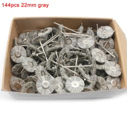 144PCS 100PCS Abrasive Brushes Wheel 19mm 22mm 25mm Jewelry Polishing Mop for Dremel Drill Grinding 2.35MM Shank