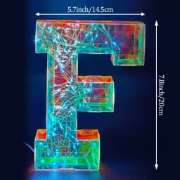 Multicolor Letters LED Night Light Numbers Dual‑Power Light‑Up Battery USB Operated Portable Indoor Decor for Party Wedding Home