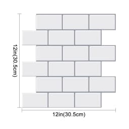 5/10 Sheets Waterproof Peel and Stick Backsplash Wall Tile for Kitchen Bathroom Easy To Clean  Room Decor Wall Decor