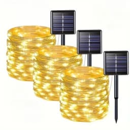 Solar LED String Lights Waterproof 8modes Christmas Garland Decor for Garden Patio Balcony Fence Festival Fairy Lights