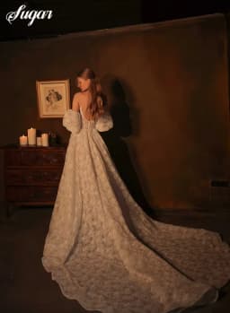 Lace Wedding Dresses 2024 A-Line Off the Shoulder Long Sleeves Backless Bridal Gown Chapel Train Customized Vestidos De Novias