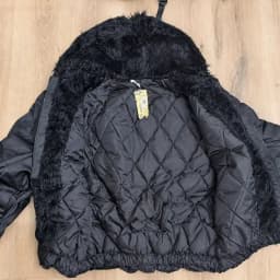Mens Winter Jacket Furry Patchwork Hooded Cotton Jacket Fashion Casual Outdoor Versatile Comfortable Outerwear Coat 2025 New