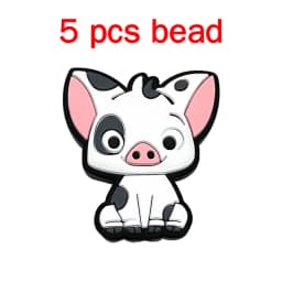 5pcs Silicone Pacifier Chain Cartoon Beads Baby DIY Care Nipple Chain Ornaments Parts