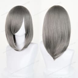 Anime 40cm Medium Basic Synthetic Bang Blond Cosplay Wig Black White Red Pink Green Brown Gold Blue Women Heat Resistant Hair