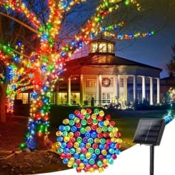 20-200 LEDs Eid Mubarak Solar Fairy Lights 8 Modes LED String Lights Outdoor for Garden Party Decoration Ambient Lighting