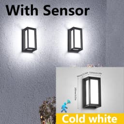Led Wall Lamp Outdoor Lampe Presence Sensor Lamp Waterproof AC85-265V 16/30W Wall Light Garden Porch Balcony For Home Accessorie