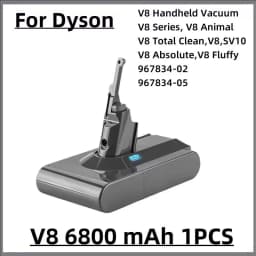 100% New Compatible with For Dyson V10 V8 V11 V15 V7 Series SV07 SV09 SV10 DC62 Vacuum Cleaner Rechargeable Battery