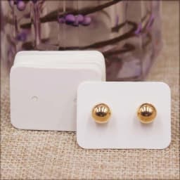 100PCS 3.5*2.5cm Multi Color Paper Cute Stud Earring HangTag Card Jewelry Display Packing Card