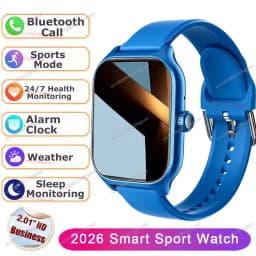 2026 New Smart Watch Bluetooth Call Message Reminder 24 Hour Health Monitoring Smart Watch Gift for Men and Women Ht22