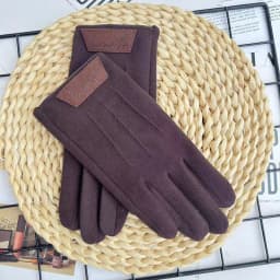 Winter Keep Warm Touch Screen Plus Velvet Inside Mens Gloves Fashion Personality Simple Thicken Man Outdoor Drive Cycling