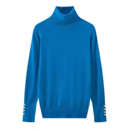 YENKYE Autumn Women Long Sleeve Basic Turtleneck Knit Sweater Casual Pullover Knitwear