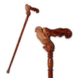 Eagle Head Wooden Walking Cane Men Detachable Reddish Brown German Beech Wood Sticks for Man And Woman Elegant Wooden Canes