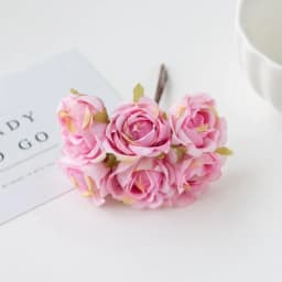 12Pcs Artificial Flowers Silk Tea Rose Wedding Wreath Scrapbooking for Home Christmas Decoration Diy Bride Accessories Clearance