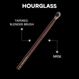 Hourglass Makeup Brush- No.6 Tapered Blender Brush Soft and Skin-friendly Fiber Hair Fashion Design Single Eye Brush