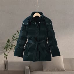 Fashion Glossy Padded Jacket Women's Solid Hooded Long Sleeve Zipper Warm Down Coat 2026 Autumn Winter New Lady Casual Outerwear