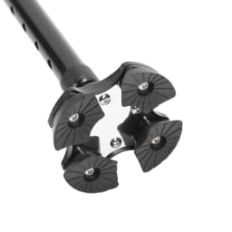Walking Cane Adjustable Height Anti Slip Lightweight Retractable Senior Walking Stick with 4 Pronged Base for Mountaineering