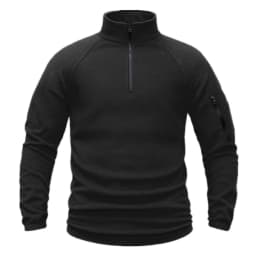 Men's Polar Fleece Quarter Pullover Sweatshirt Long Sleeve Military Jackets Hiking Camping Fishing Climbing Tactical Clothing