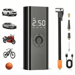 Tire Inflator Portable Air Compressor, 150PSI Cordless Tire Inflator, Smart Air Pump for Car Tires & Motorcycle with Auto Stop