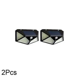 1~8Pcs 100LED Solar Lights with 270° Wide-Angle Motion Sensor 3 Modes Outdoor Waterproof Solar Wall Lights for Gate Yard Garage